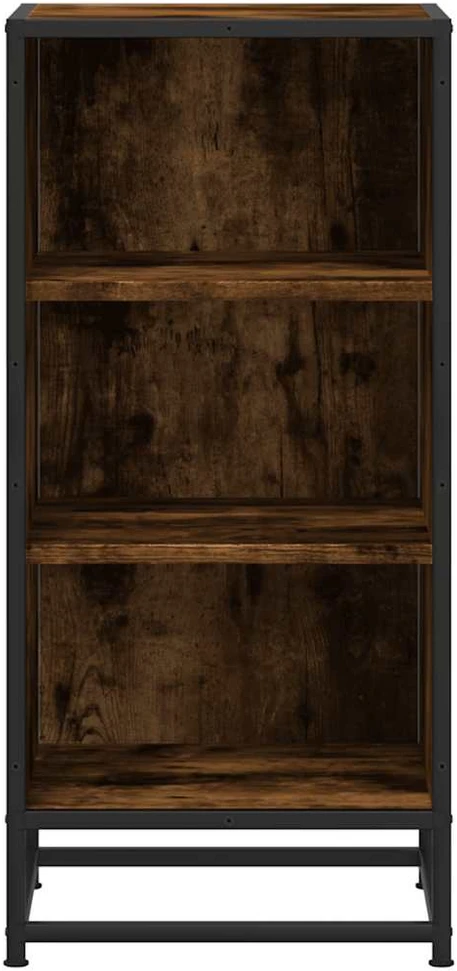Šoninė spintelė, dūminio ąžuolo, 35,5x35x76cm, mediena/metalas
