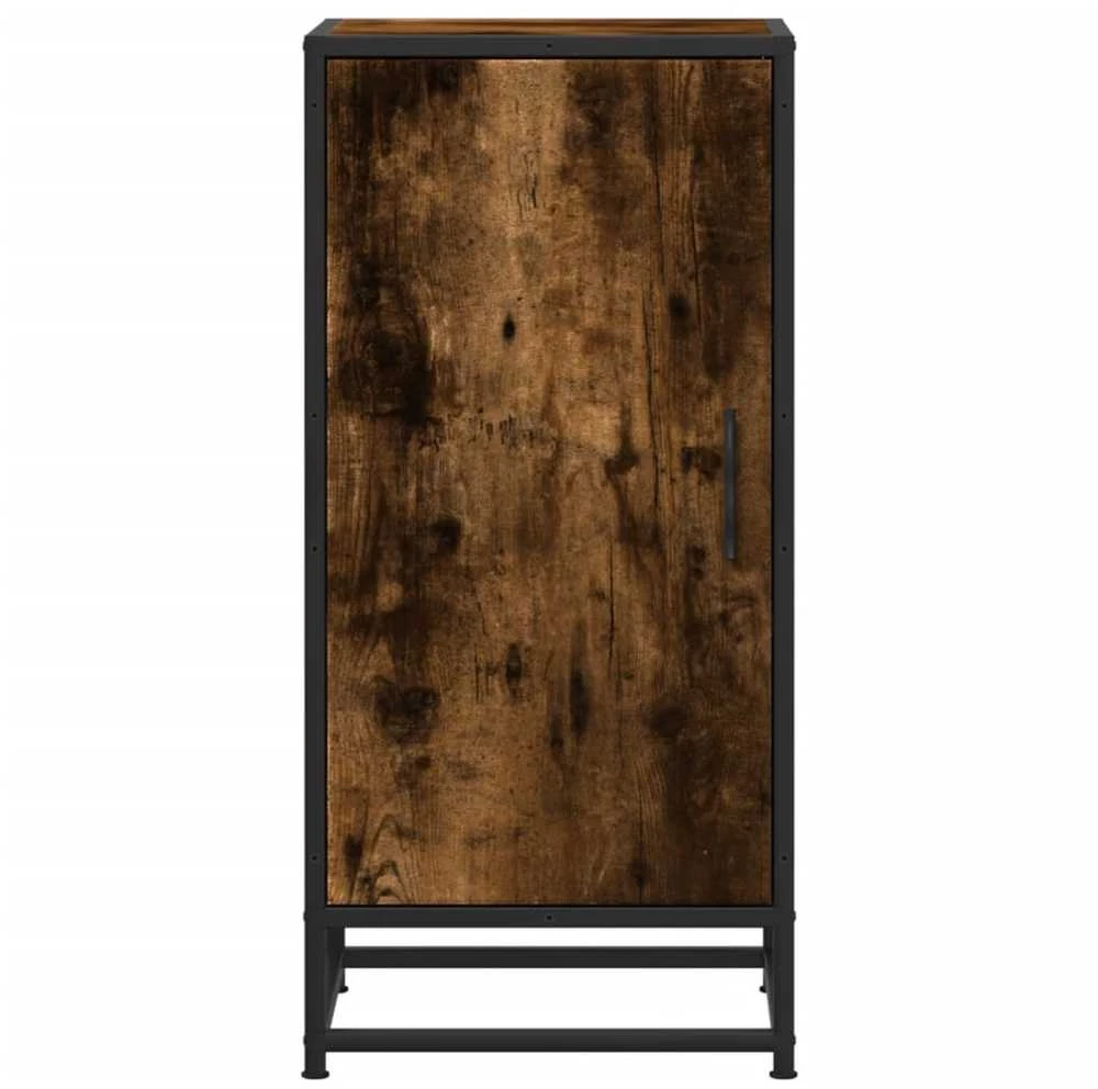 Šoninė spintelė, dūminio ąžuolo, 35,5x35x76cm, mediena/metalas