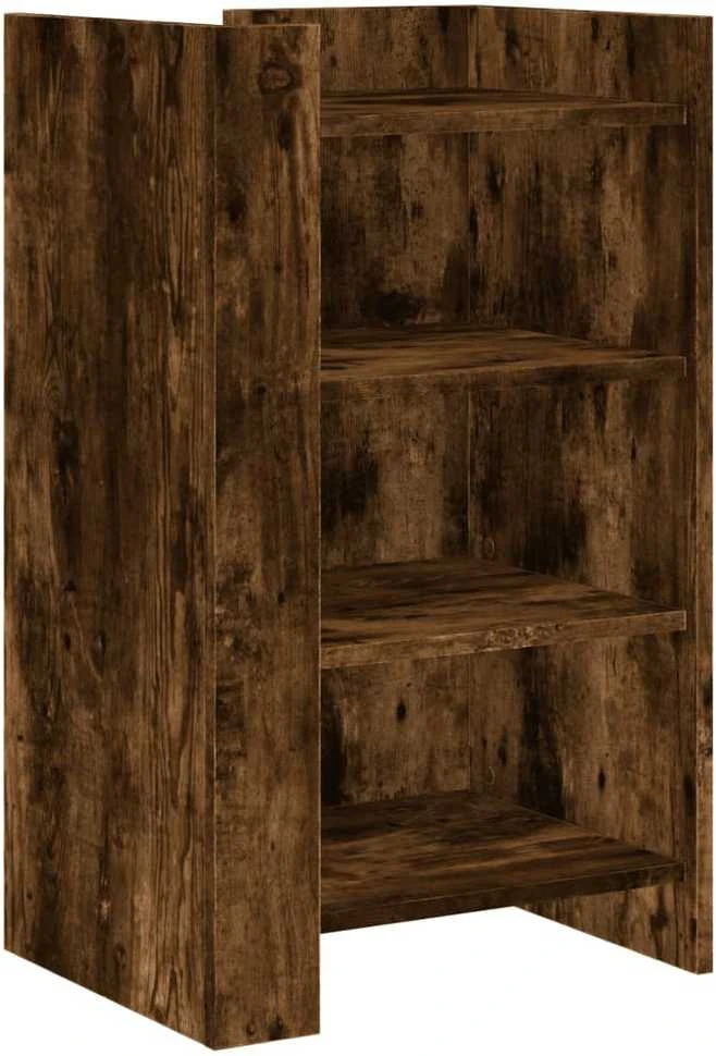 Šoninė spintelė, dūminio ąžuolo, 45x35x75cm, apdirbta mediena