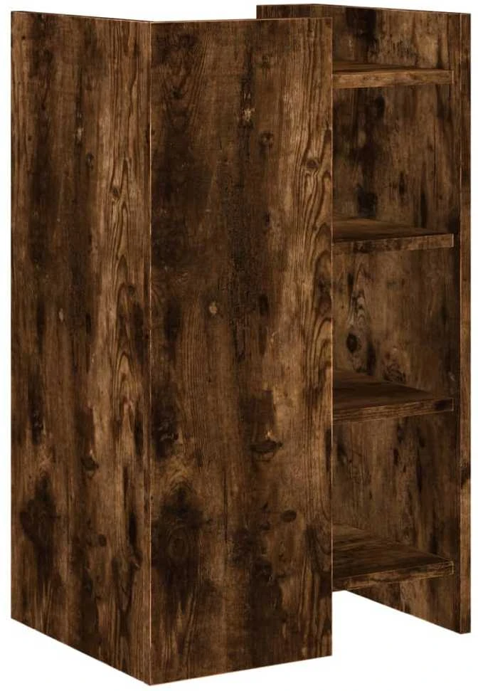 Šoninė spintelė, dūminio ąžuolo, 45x35x75cm, apdirbta mediena