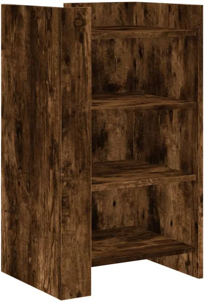 Šoninė spintelė, dūminio ąžuolo, 45x35x75cm, apdirbta mediena