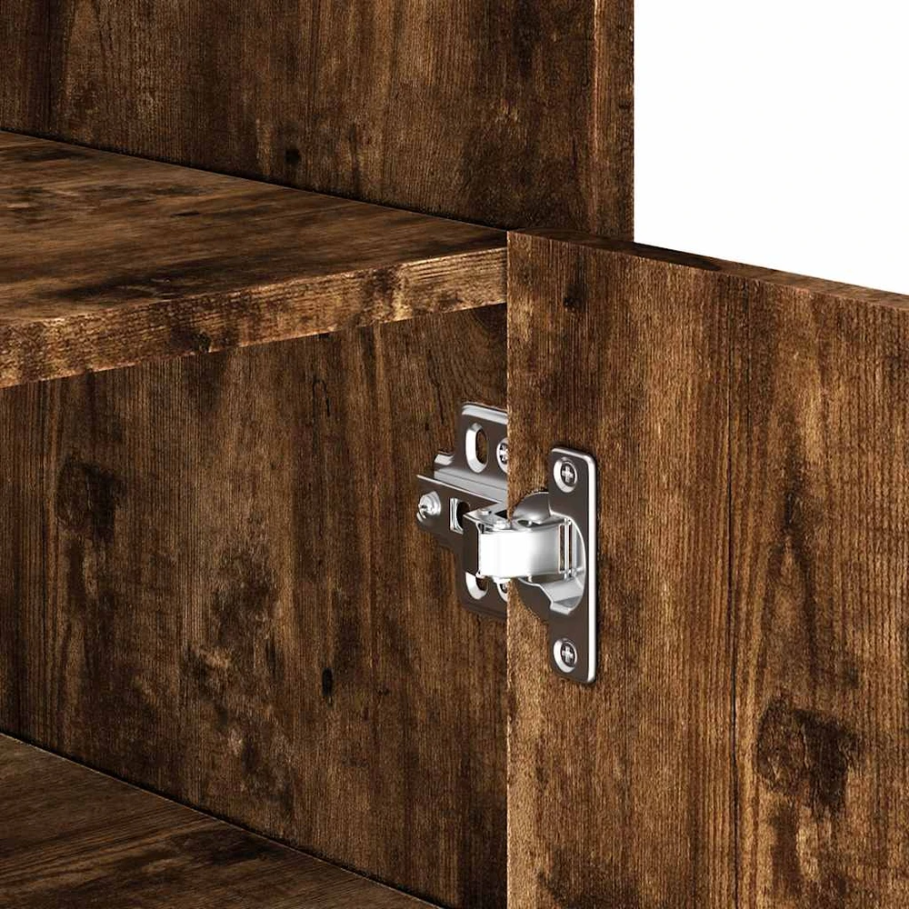 Šoninė spintelė, dūminio ąžuolo, 45x35x75cm, apdirbta mediena