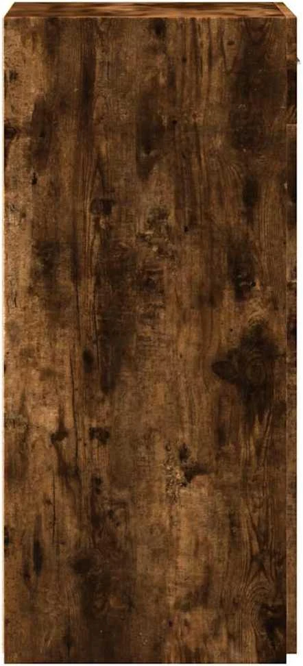 Šoninė spintelė, dūminio ąžuolo, 45x42,5x93cm, apdirbta mediena