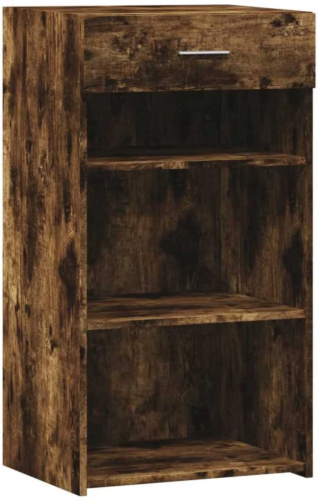 Šoninė spintelė, dūminio ąžuolo, 50x42,5x93cm, apdirbta mediena