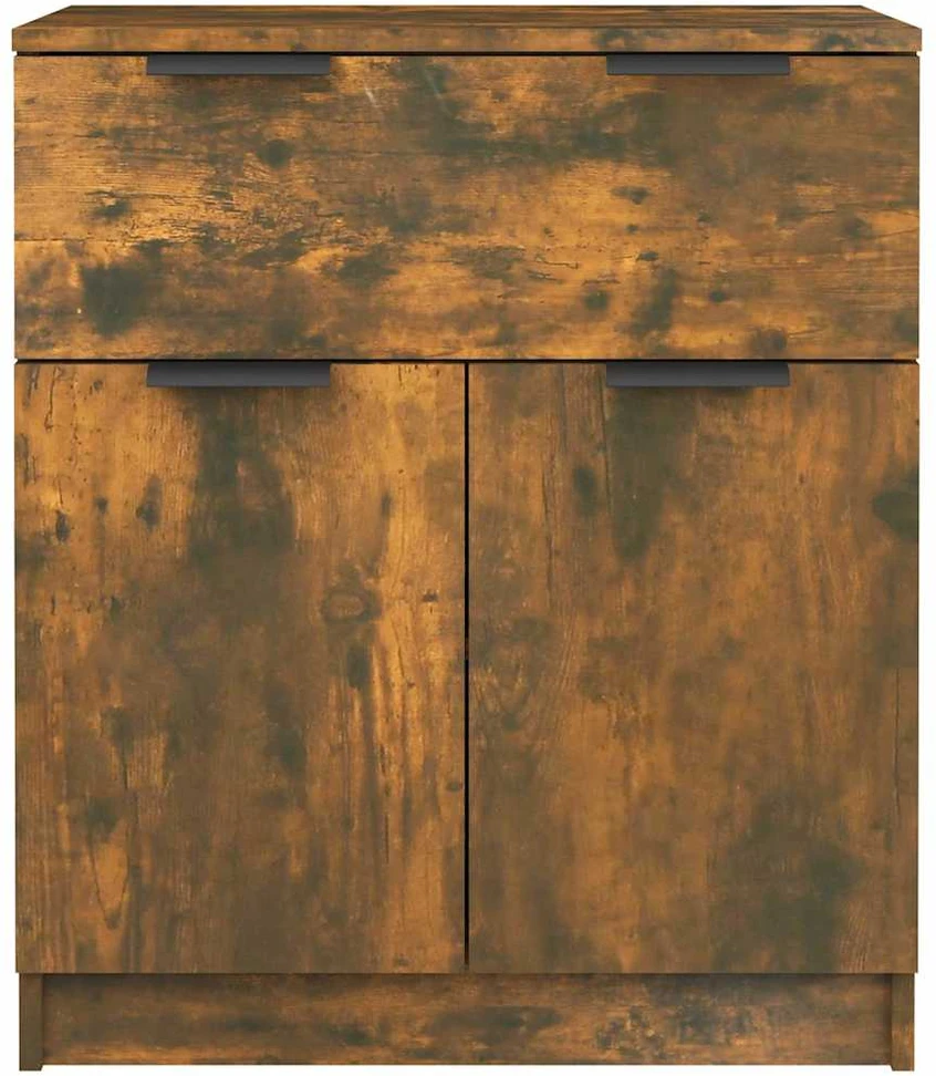 Šoninė spintelė, dūminio ąžuolo, 60x30x70cm, apdirbta mediena