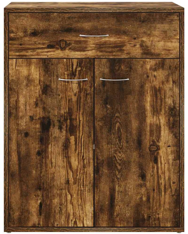 Šoninė spintelė, dūminio ąžuolo, 60x30x75cm, apdirbta mediena