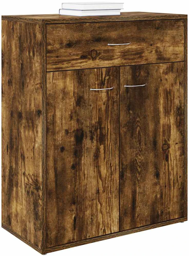 Šoninė spintelė, dūminio ąžuolo, 60x30x75cm, apdirbta mediena