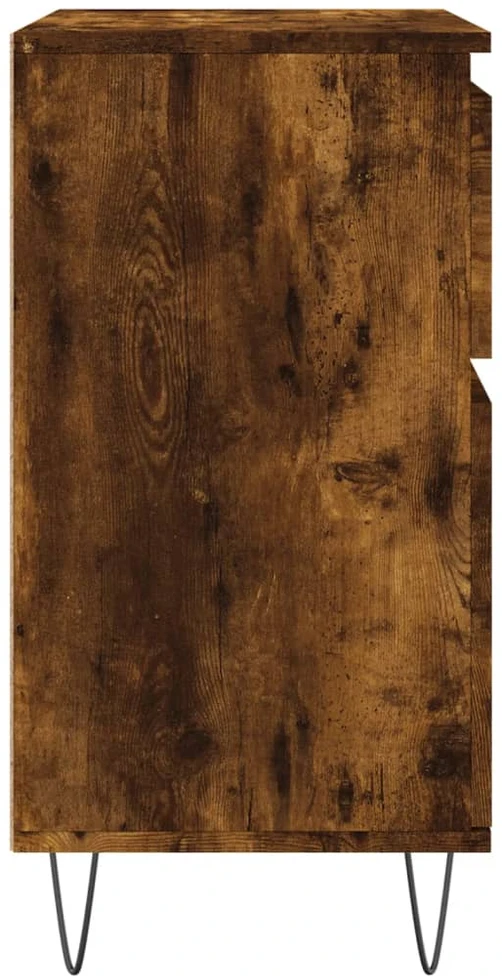 Šoninė spintelė, dūminio ąžuolo, 60x35x70cm, apdirbta mediena