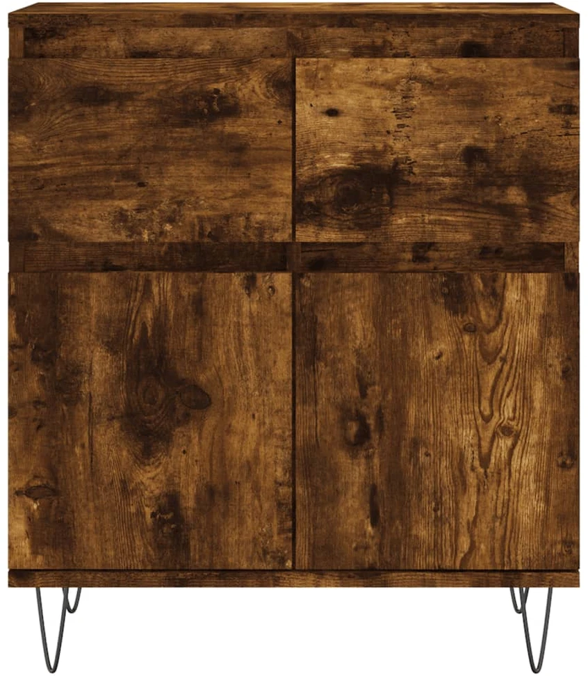 Šoninė spintelė, dūminio ąžuolo, 60x35x70cm, apdirbta mediena