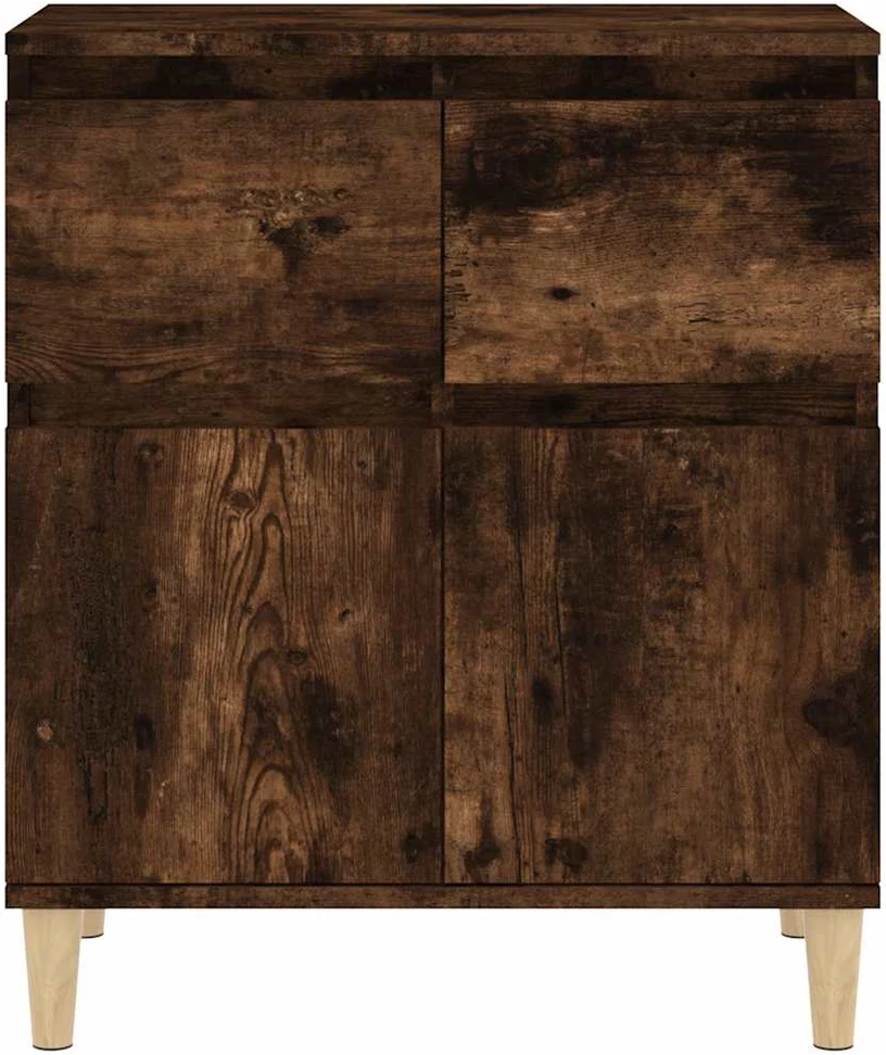 Šoninė spintelė, dūminio ąžuolo, 60x35x70cm, apdirbta mediena