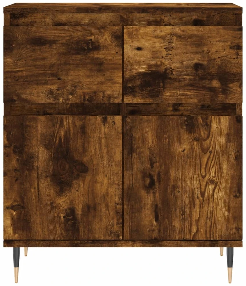 Šoninė spintelė, dūminio ąžuolo, 60x35x70cm, apdirbta mediena