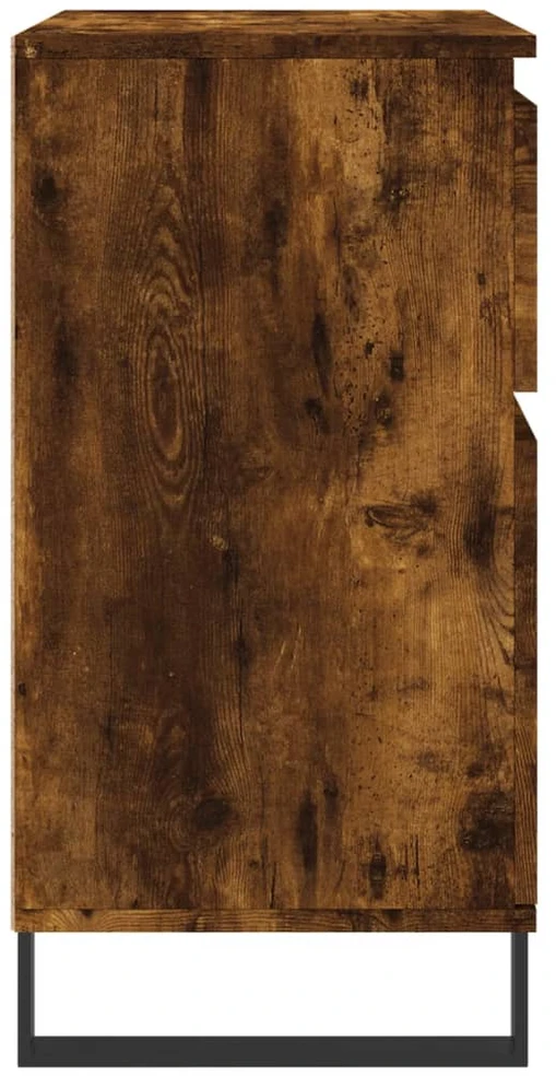 Šoninė spintelė, dūminio ąžuolo, 60x35x70cm, apdirbta mediena