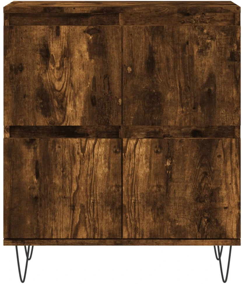 Šoninė spintelė, dūminio ąžuolo, 60x35x70cm, apdirbta mediena