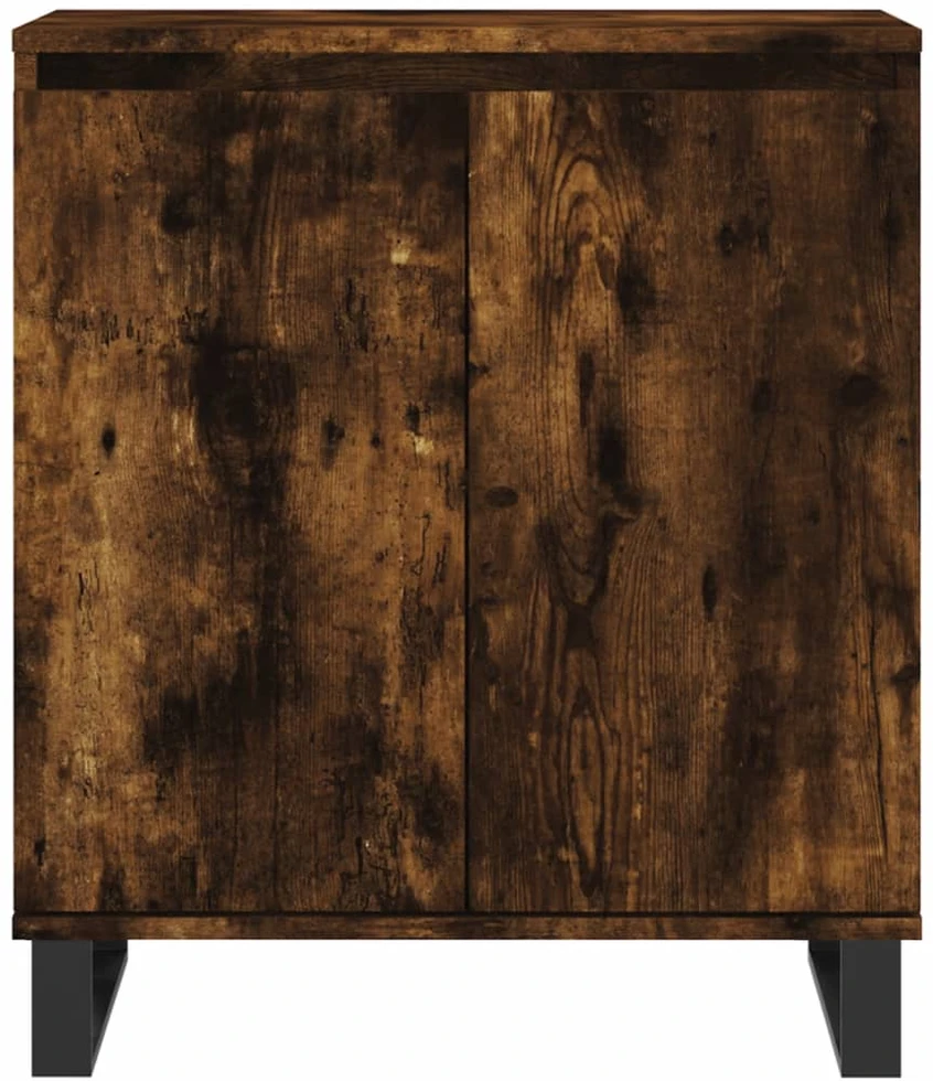 Šoninė spintelė, dūminio ąžuolo, 60x35x70cm, apdirbta mediena