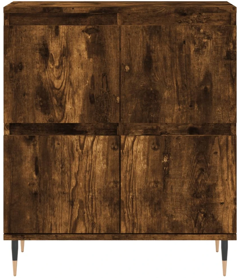 Šoninė spintelė, dūminio ąžuolo, 60x35x70cm, apdirbta mediena