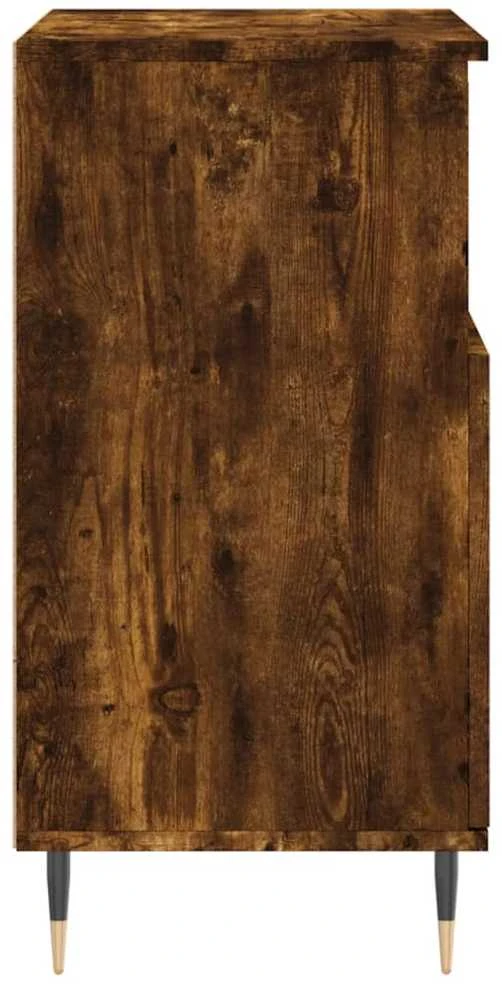Šoninė spintelė, dūminio ąžuolo, 60x35x70cm, apdirbta mediena