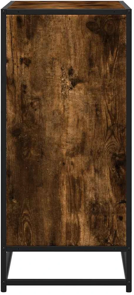 Šoninė spintelė, dūminio ąžuolo, 68x35x76cm, mediena/metalas