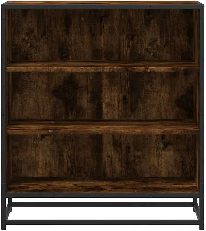 Šoninė spintelė, dūminio ąžuolo, 68x35x76cm, mediena/metalas