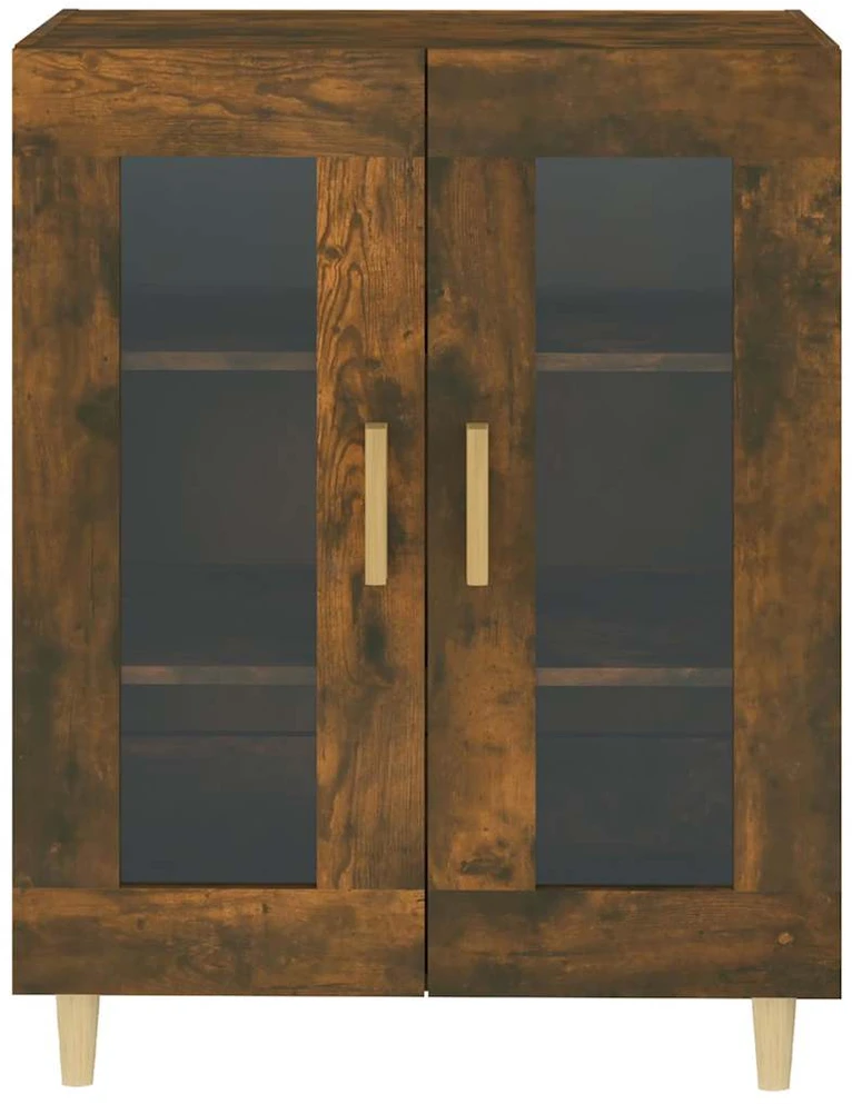 Šoninė spintelė, dūminio ąžuolo, 69,5x34x90cm, apdirbta mediena