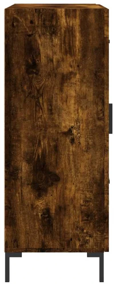 Šoninė spintelė, dūminio ąžuolo, 69,5x34x90cm, apdirbta mediena