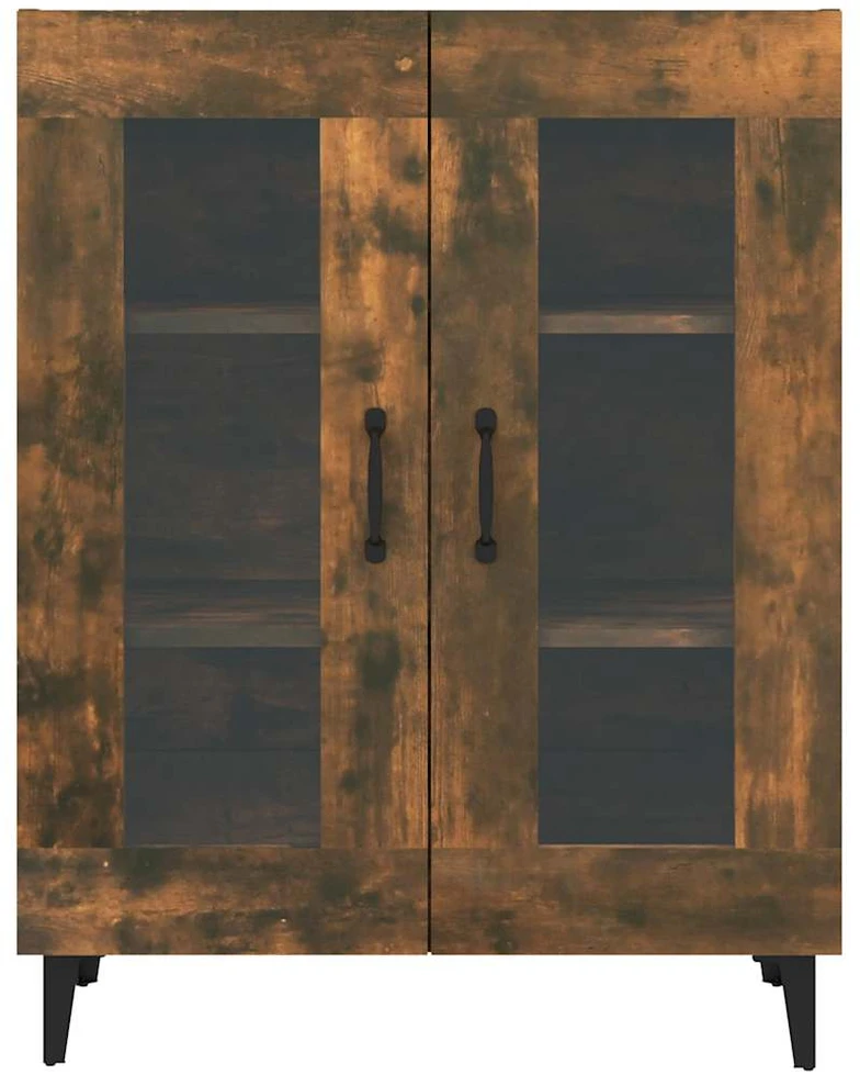 Šoninė spintelė, dūminio ąžuolo, 69,5x34x90cm, apdirbta mediena