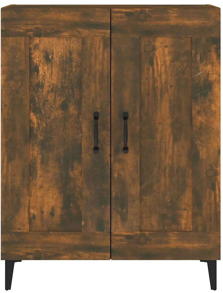 Šoninė spintelė, dūminio ąžuolo, 69,5x34x90cm, apdirbta mediena