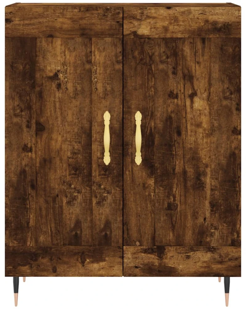 Šoninė spintelė, dūminio ąžuolo, 69,5x34x90cm, apdirbta mediena