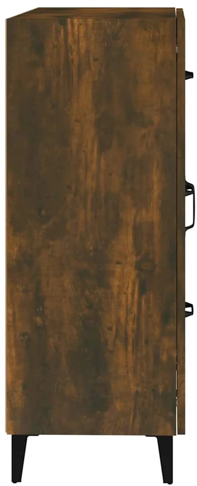Šoninė spintelė, dūminio ąžuolo, 69,5x34x90cm, apdirbta mediena