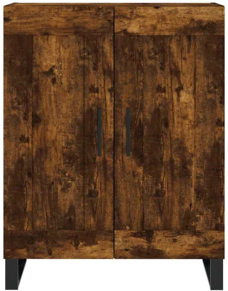 Šoninė spintelė, dūminio ąžuolo, 69,5x34x90cm, apdirbta mediena