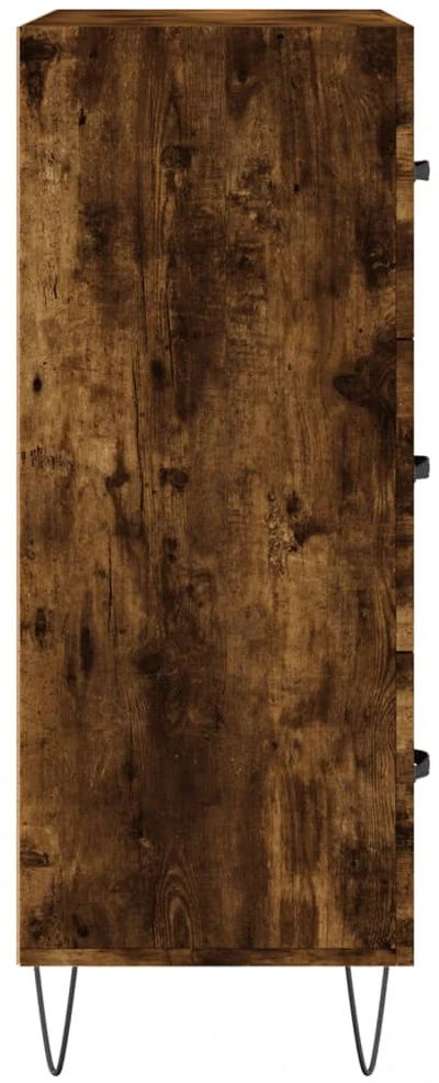 Šoninė spintelė, dūminio ąžuolo, 69,5x34x90cm, apdirbta mediena