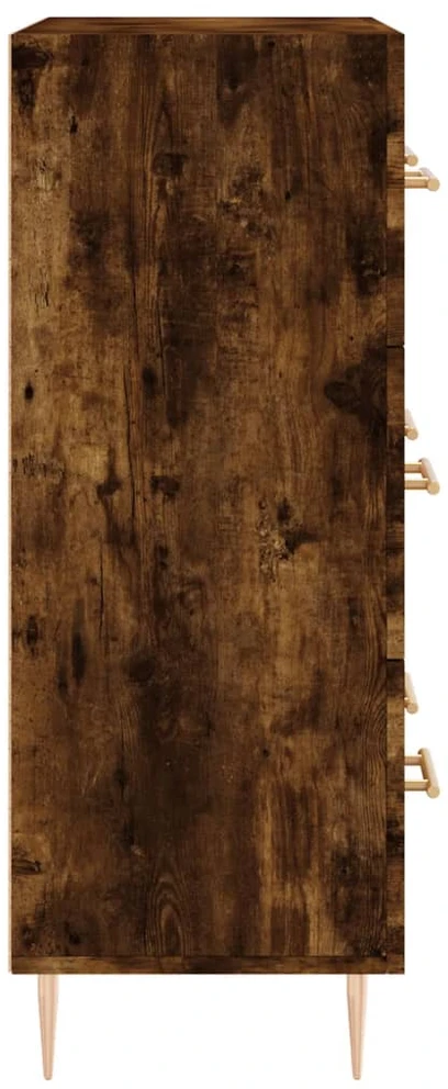 Šoninė spintelė, dūminio ąžuolo, 69,5x34x90cm, apdirbta mediena