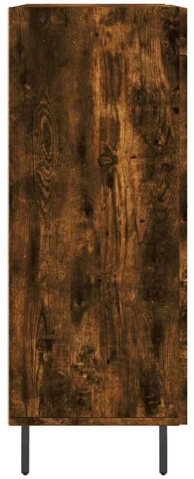 Šoninė spintelė, dūminio ąžuolo, 69,5x34x90cm, apdirbta mediena