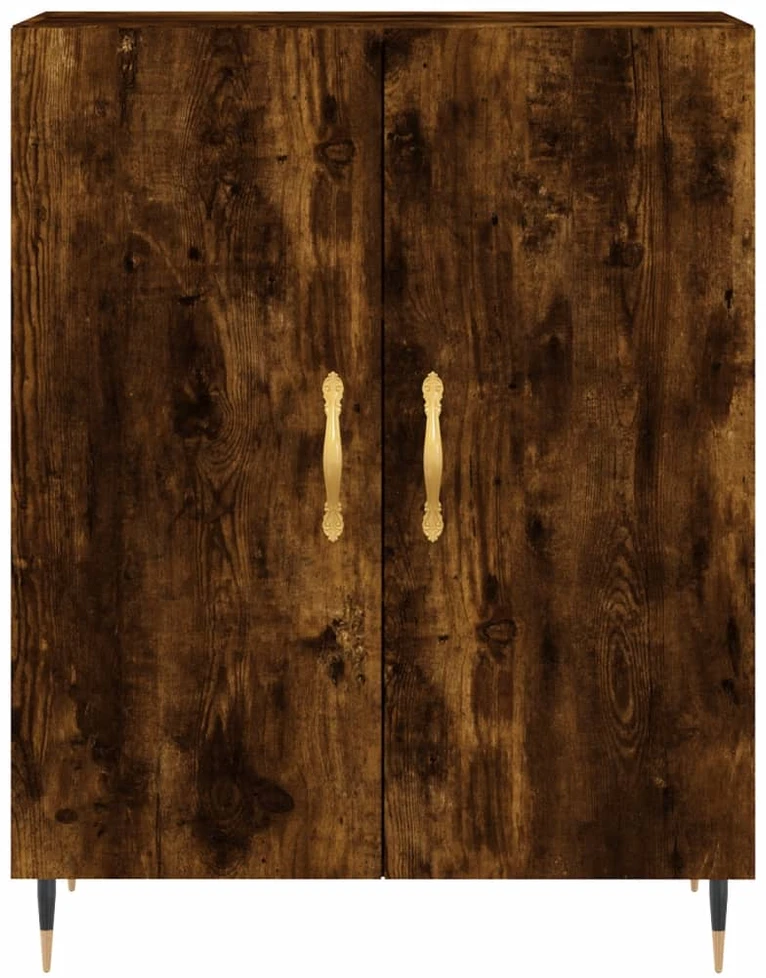 Šoninė spintelė, dūminio ąžuolo, 69,5x34x90cm, apdirbta mediena