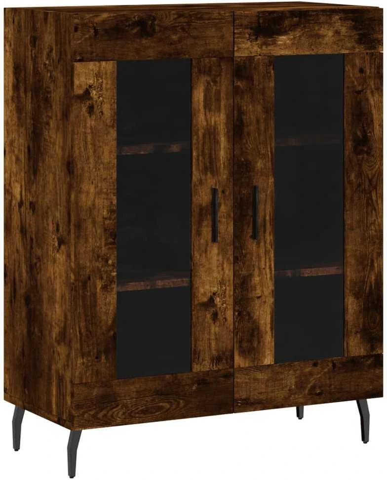 Šoninė spintelė, dūminio ąžuolo, 69,5x34x90cm, apdirbta mediena