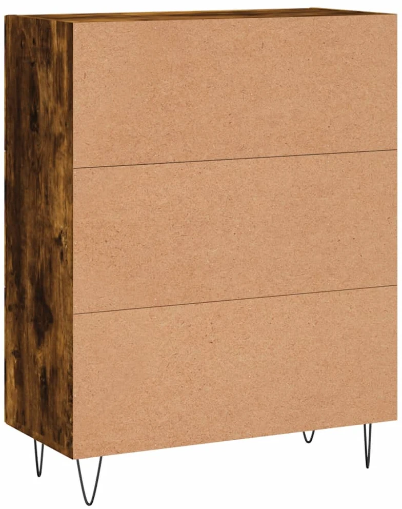 Šoninė spintelė, dūminio ąžuolo, 69,5x34x90cm, apdirbta mediena