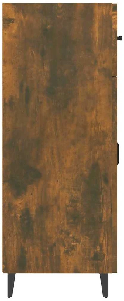 Šoninė spintelė, dūminio ąžuolo, 69,5x34x90cm, apdirbta mediena