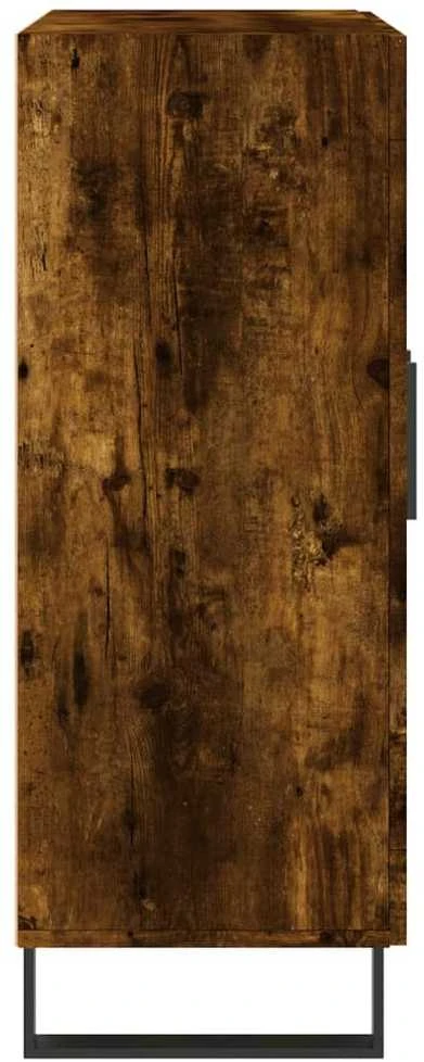 Šoninė spintelė, dūminio ąžuolo, 69,5x34x90cm, apdirbta mediena