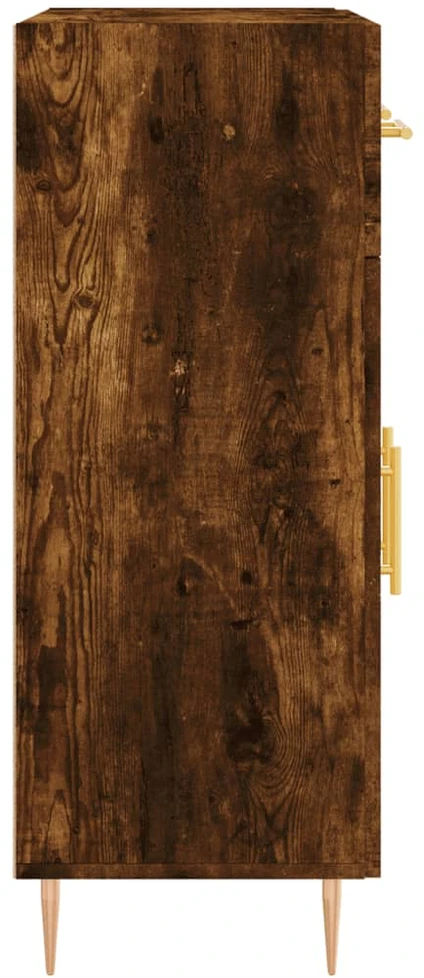 Šoninė spintelė, dūminio ąžuolo, 69,5x34x90cm, apdirbta mediena