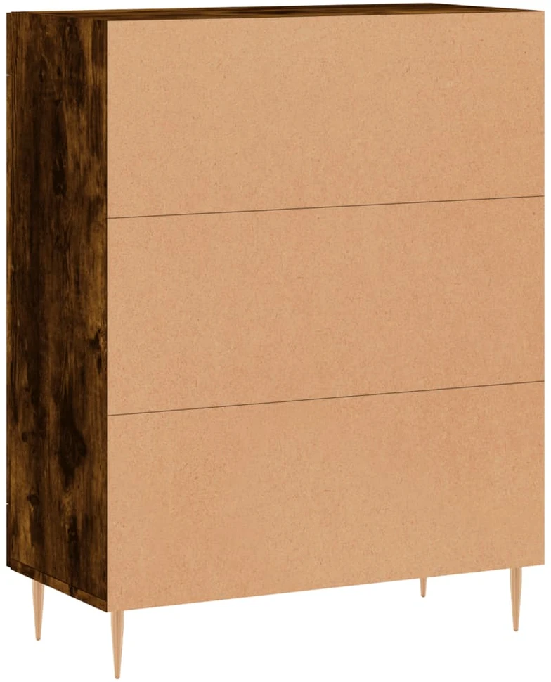Šoninė spintelė, dūminio ąžuolo, 69,5x34x90cm, apdirbta mediena