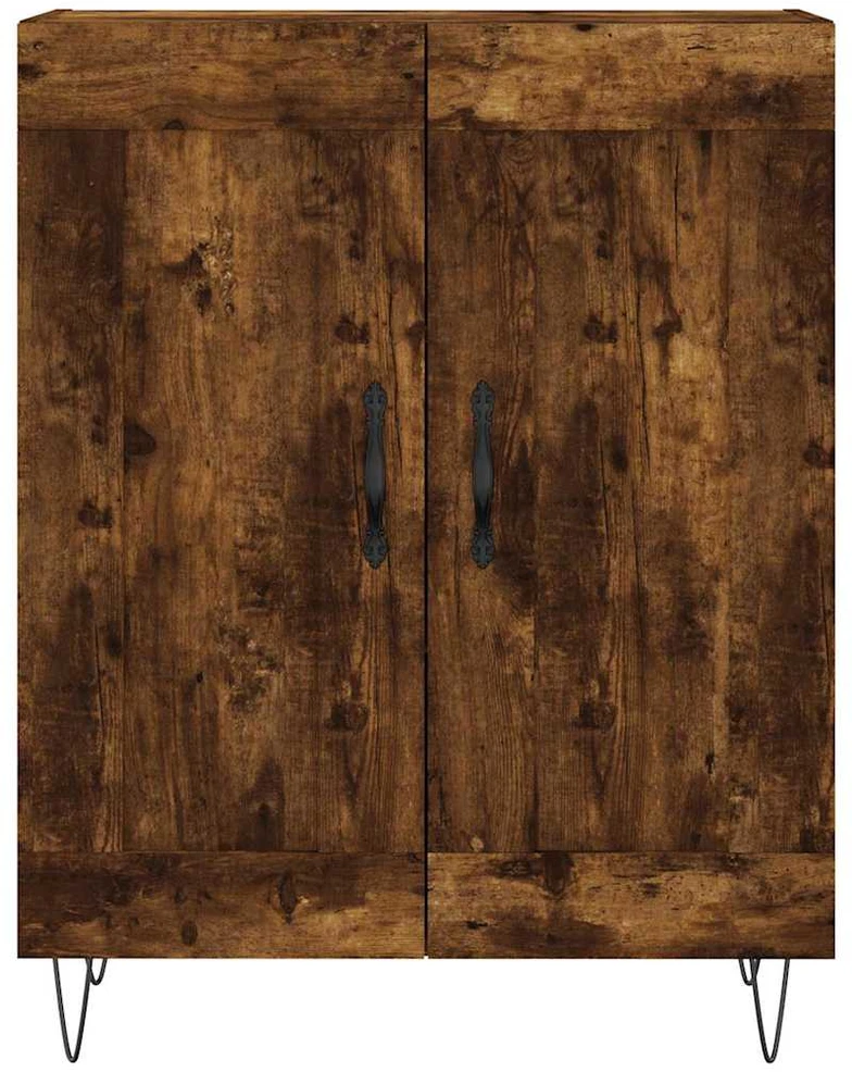 Šoninė spintelė, dūminio ąžuolo, 69,5x34x90cm, apdirbta mediena