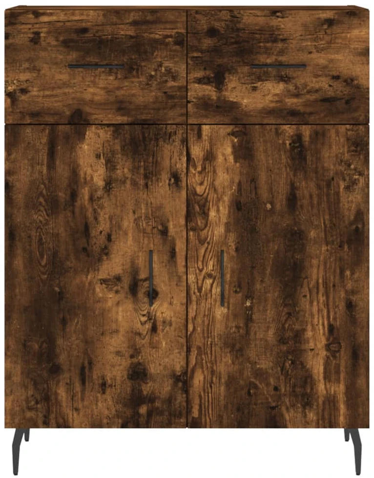 Šoninė spintelė, dūminio ąžuolo, 69,5x34x90cm, apdirbta mediena