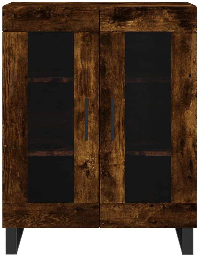 Šoninė spintelė, dūminio ąžuolo, 69,5x34x90cm, apdirbta mediena