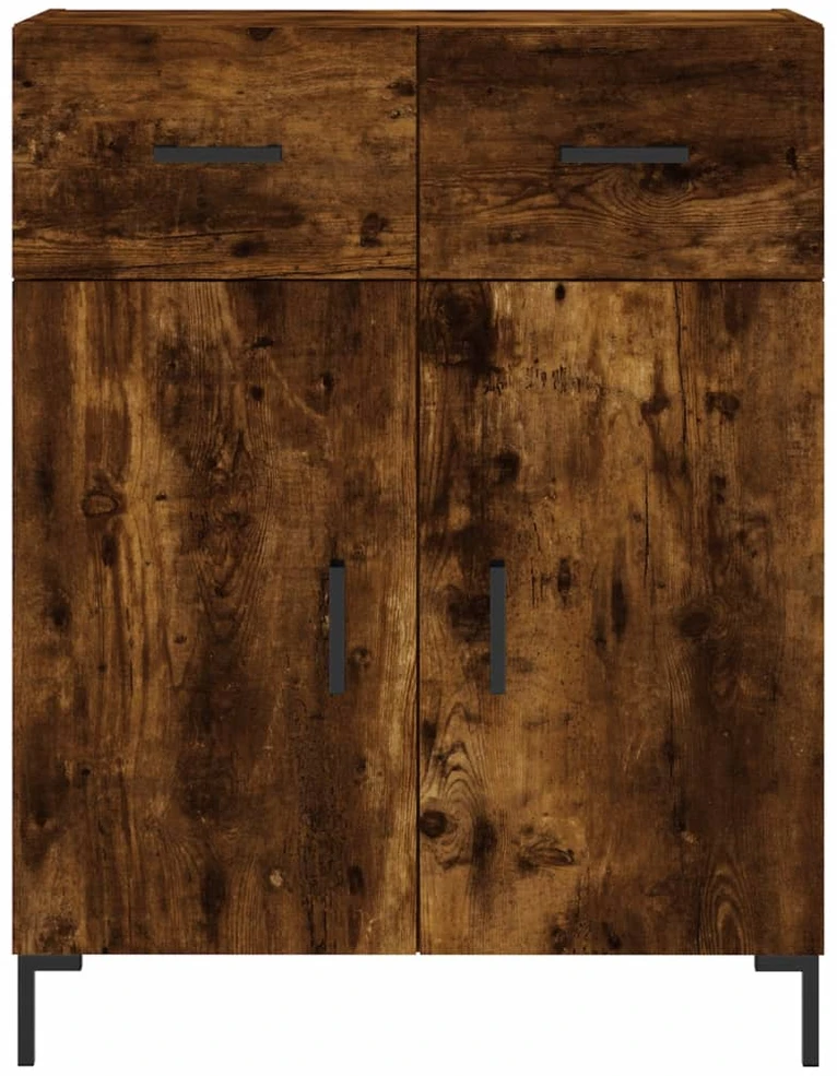 Šoninė spintelė, dūminio ąžuolo, 69,5x34x90cm, apdirbta mediena