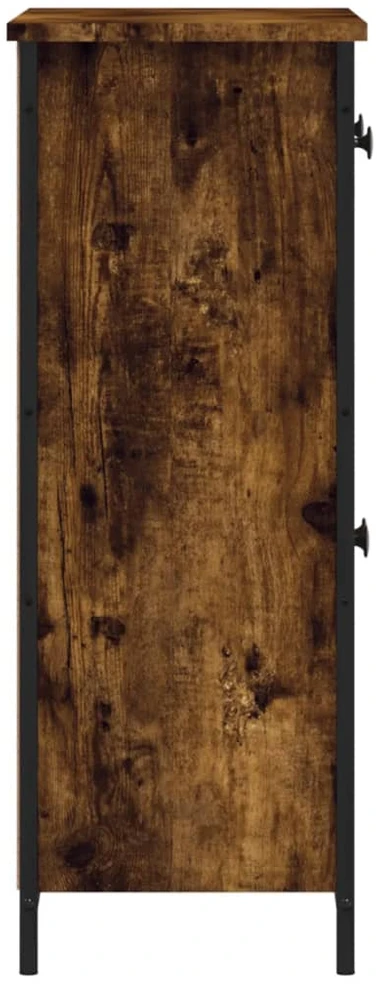 Šoninė spintelė, dūminio ąžuolo, 70x30x80cm, apdirbta mediena