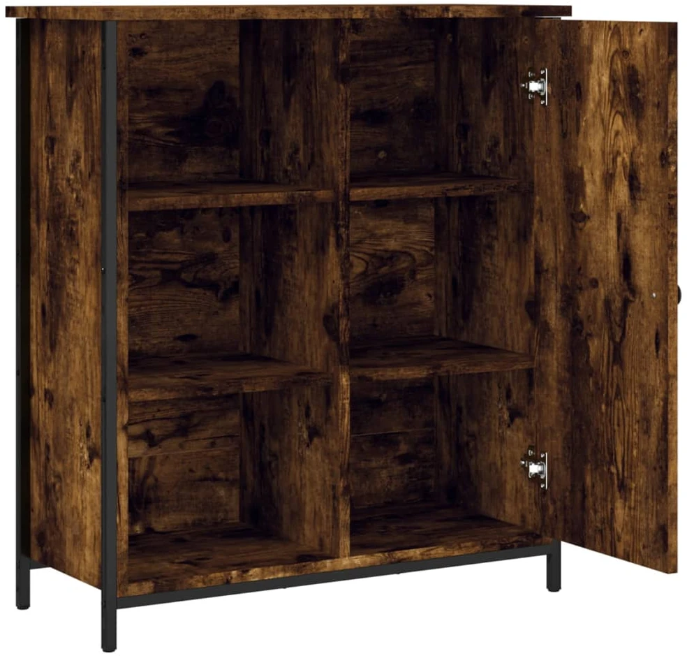 Šoninė spintelė, dūminio ąžuolo, 70x30x80cm, apdirbta mediena