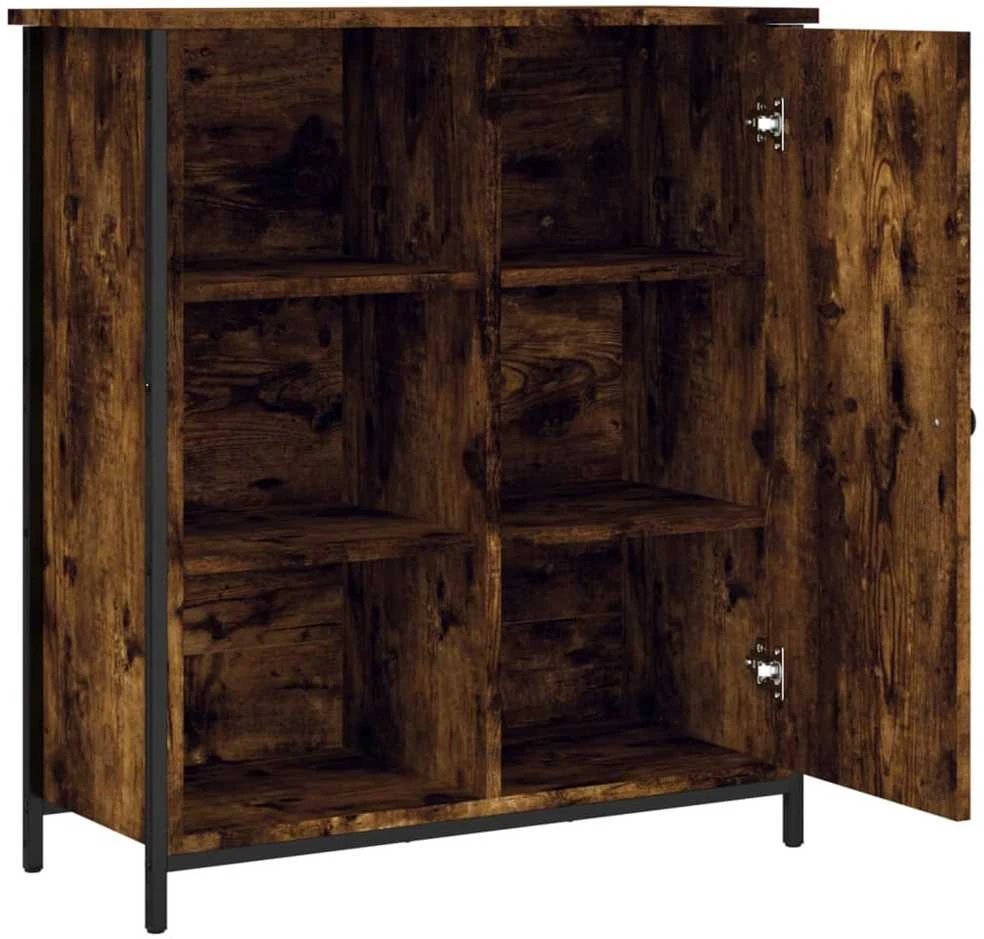 Šoninė spintelė, dūminio ąžuolo, 70x30x80cm, apdirbta mediena