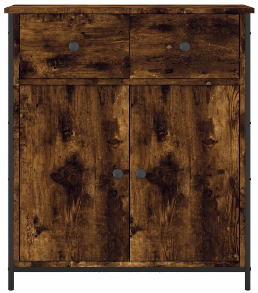 Šoninė spintelė, dūminio ąžuolo, 70x30x80cm, apdirbta mediena