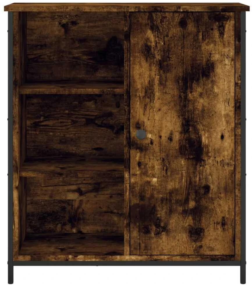 Šoninė spintelė, dūminio ąžuolo, 70x30x80cm, apdirbta mediena