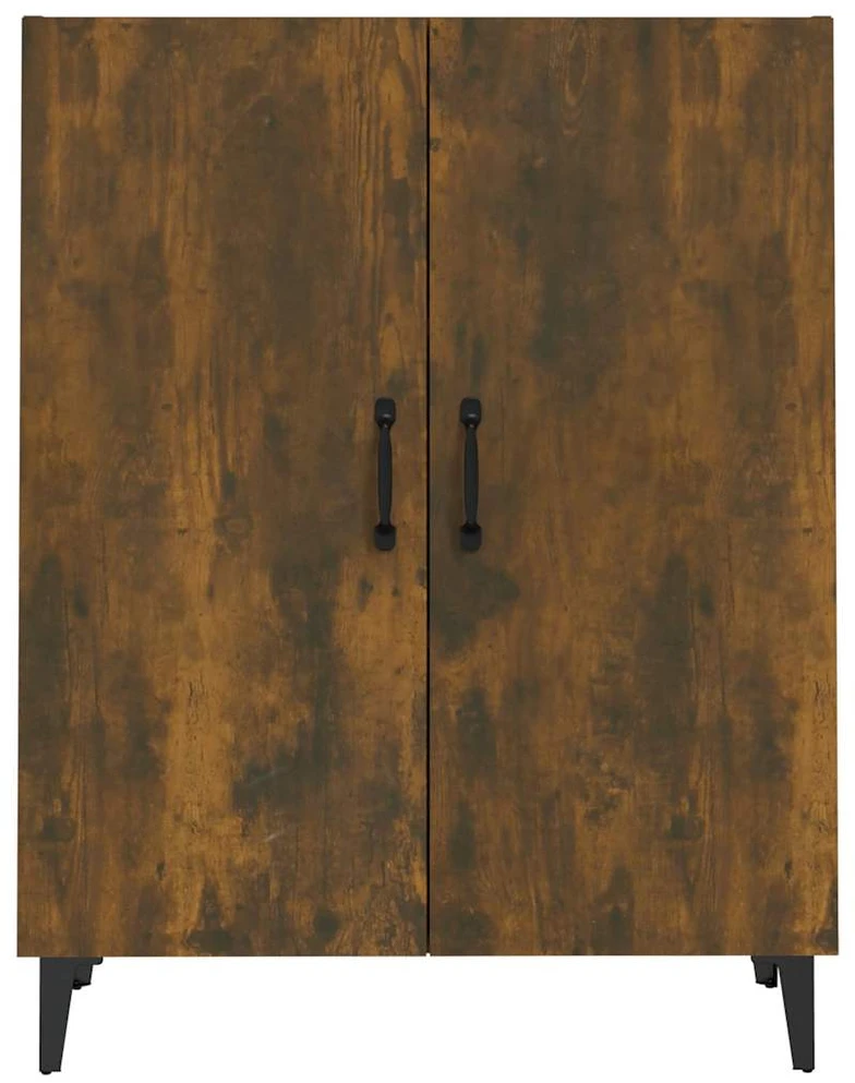 Šoninė spintelė, dūminio ąžuolo, 70x34x90cm, apdirbta mediena