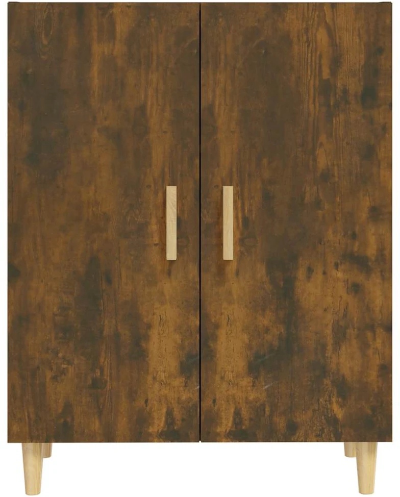 Šoninė spintelė, dūminio ąžuolo, 70x34x90cm, apdirbta mediena